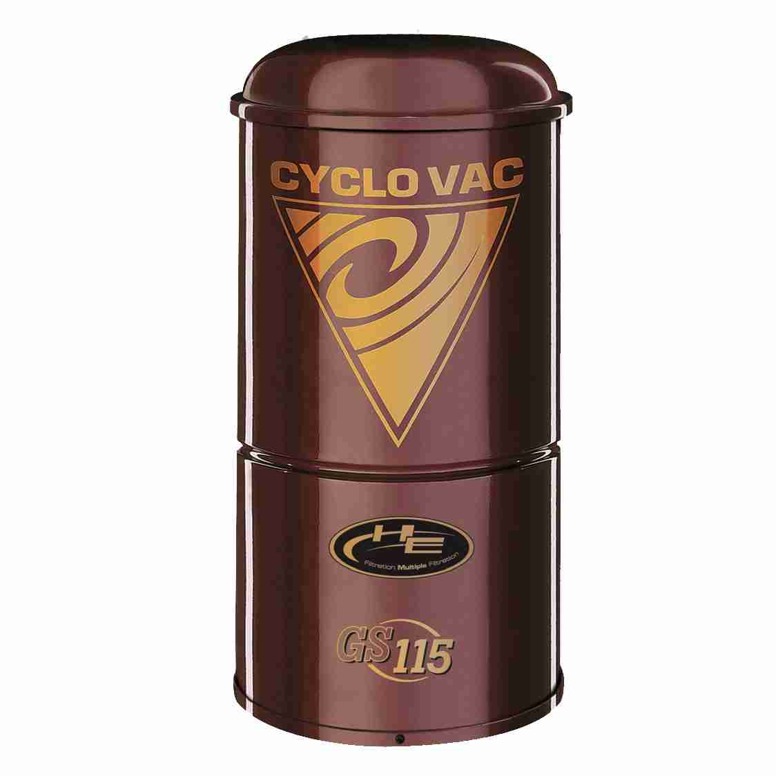 Cyclo Vac GS115 | Up to 5000 sq/ft 1 Cyclovac GS115 Central Vacuum Full Power | Compact Footprint